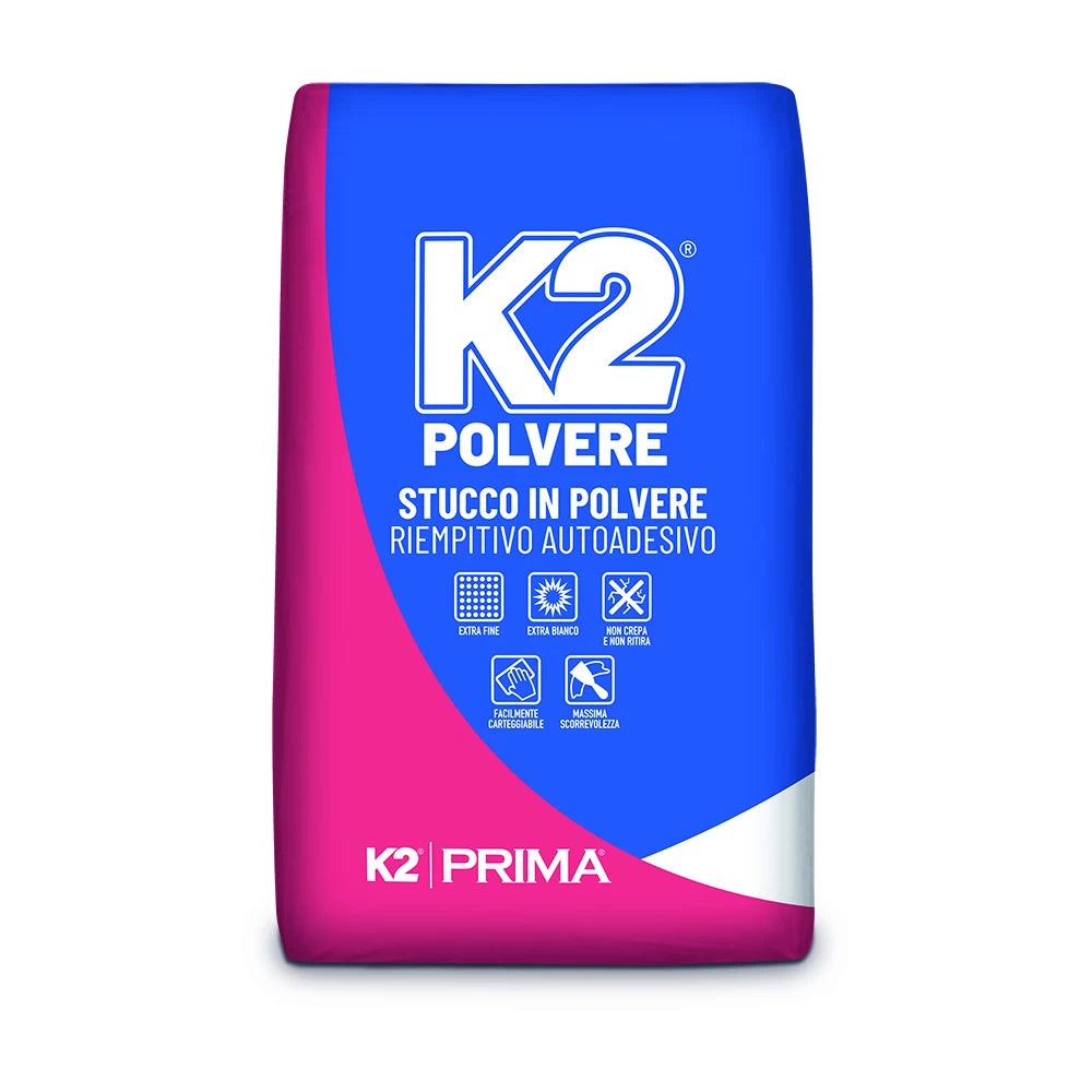 K2 Polvere - Stucco Extra Fine per Rasature e Preparazione Superfici